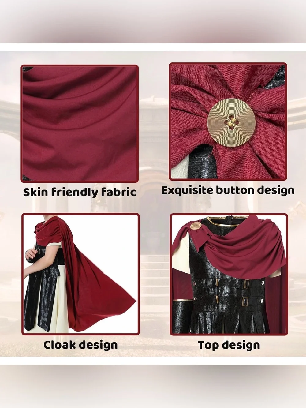 Roman Soldier Gladiator Costume for Kids and Men Halloween Outfit Roman Warrior